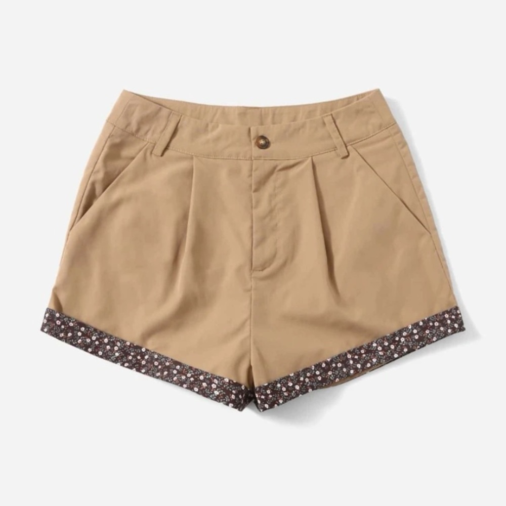 Tan High Waisted Shorts